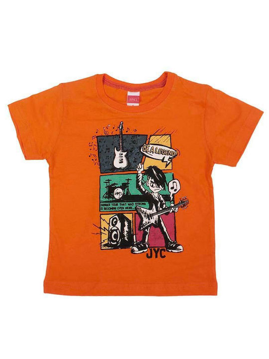 Joyce Παιδικό Σετ με Σορτς Καλοκαιρινό 2τμχ Πορτοκαλί - Image 2