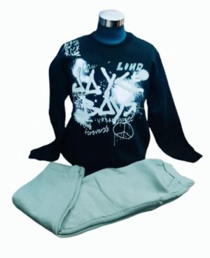 Joyce Σετ Φόρμας χειμερινό για Αγόρι  μαύρο με ανοιχτό χακί