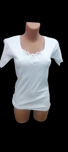 Φανελάκια βαμβακερά γυναικεία κοντό μανίκι και μοτίφ