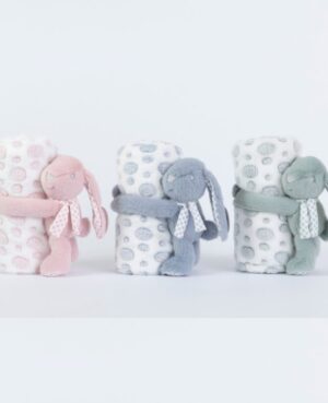 bebe Κουβέρτα Αγκαλιάς με δώρο Κουκλάκι Rabbit