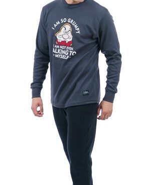Ανδρική Χειμερινή Πυτζάμα Βαμβακερή Sara "I AM SO GRUMPY"