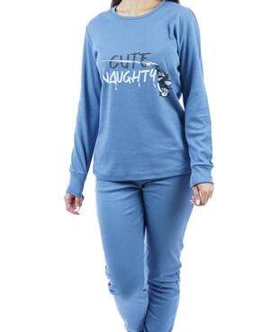 Γυναικεία Χειμερινή πυζάμα γυναικεία "cute Naughty"