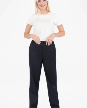 Γυναικείο Παντελόνι με λάστιχο στην μέση σε Ίσια Γραμμή Ελληνική κατασκευής– ΩΣ 3XL!!!